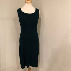 JANA Midi Sweater Dress Emerald Green